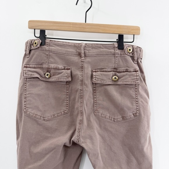 Pistola Mara Straight Leg Capri Utility Pants in Mauve Purple Size 29 - Picture 5 of 8